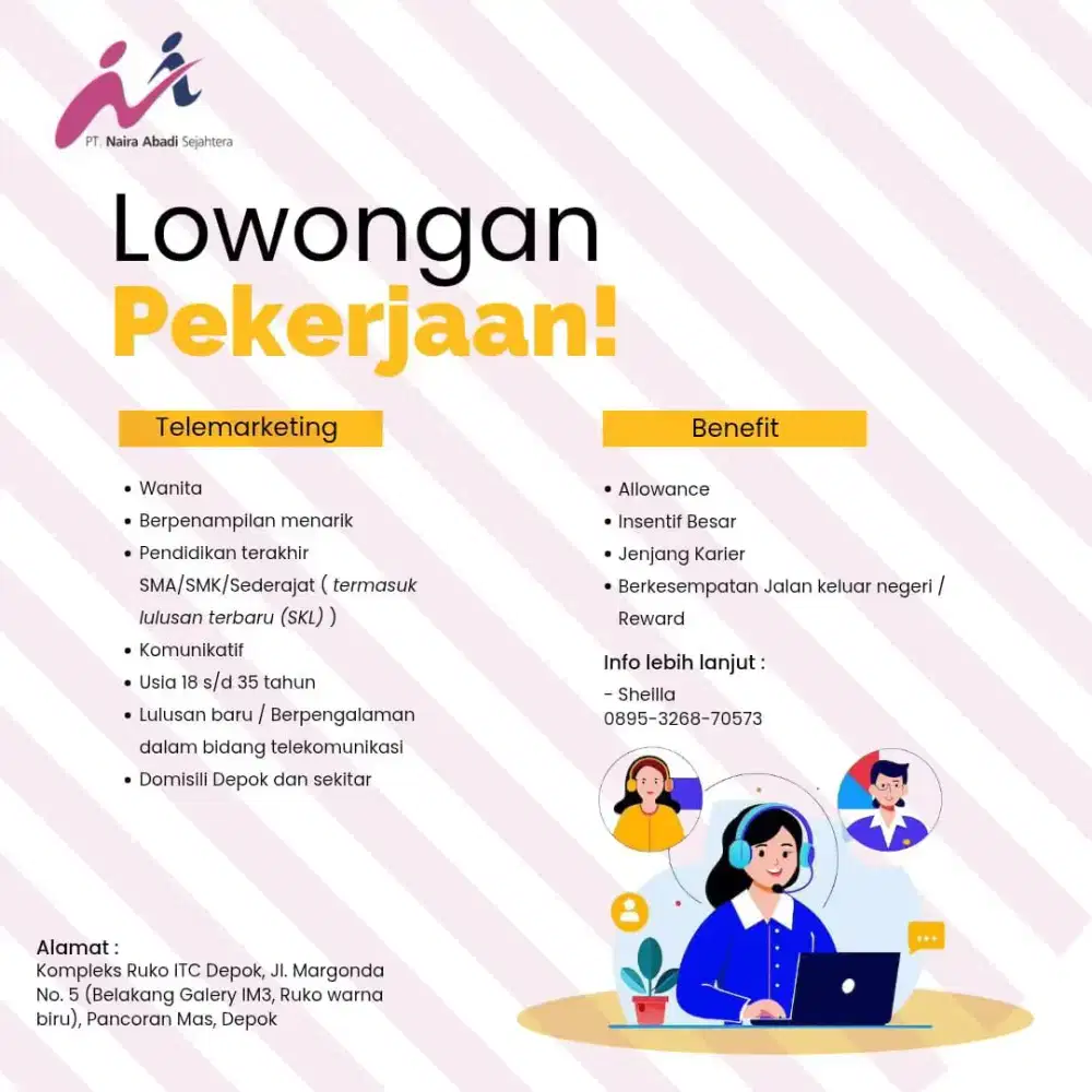 Lowongan Pekerjaan Telesales