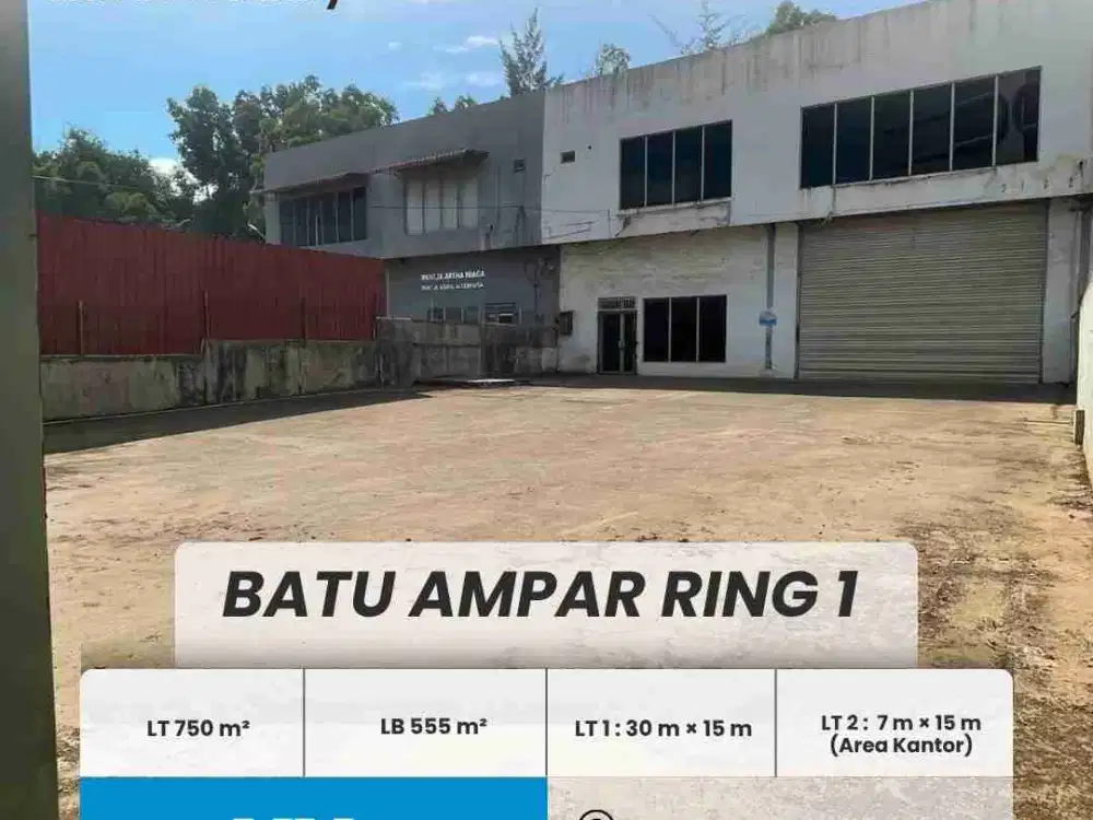 Disewakan Gudang Strategis Batu Hampar Batam