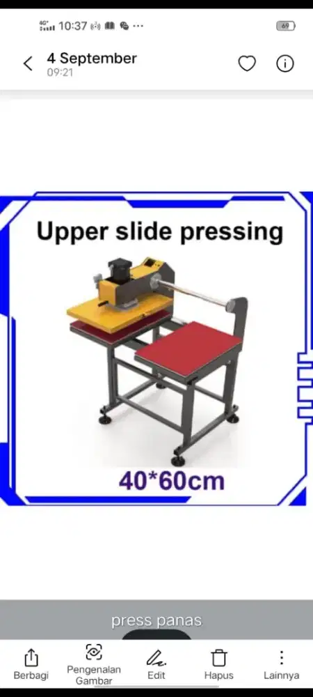 Mesin press panas