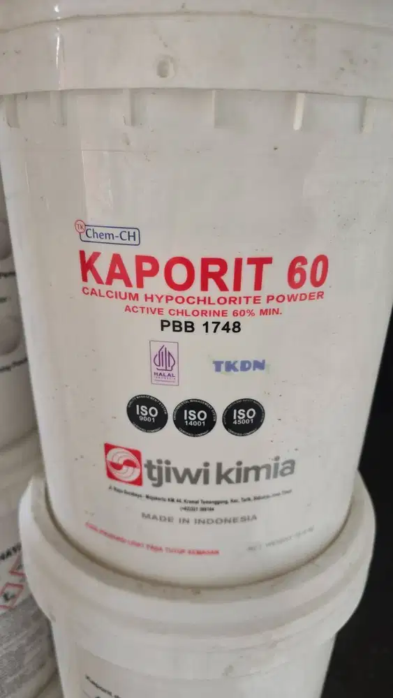 KALSIUM HIPOKLORIT - KAPORIT BUBUK TJIWI 60% & KAPORIT TABLET TCCA 90%