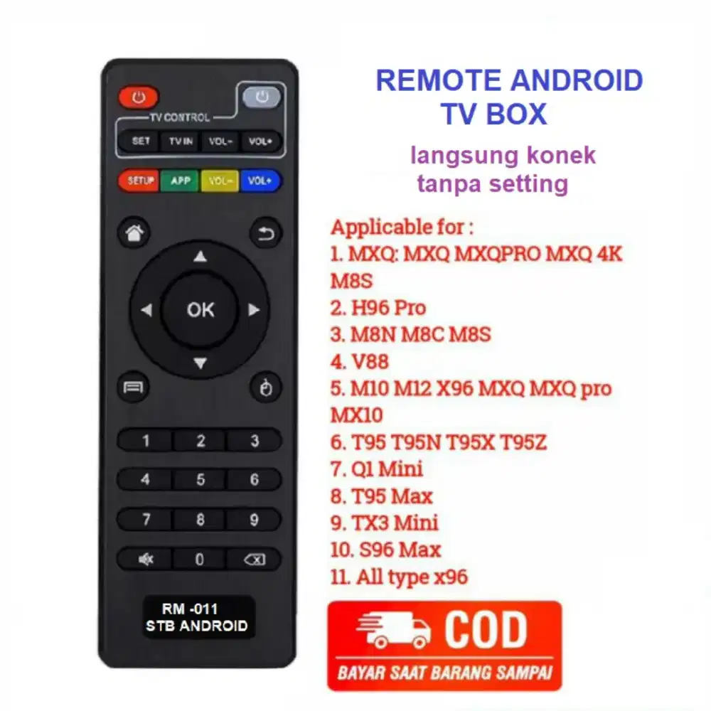 Remot android box universal  bisa semua tipe android box tanpa setting