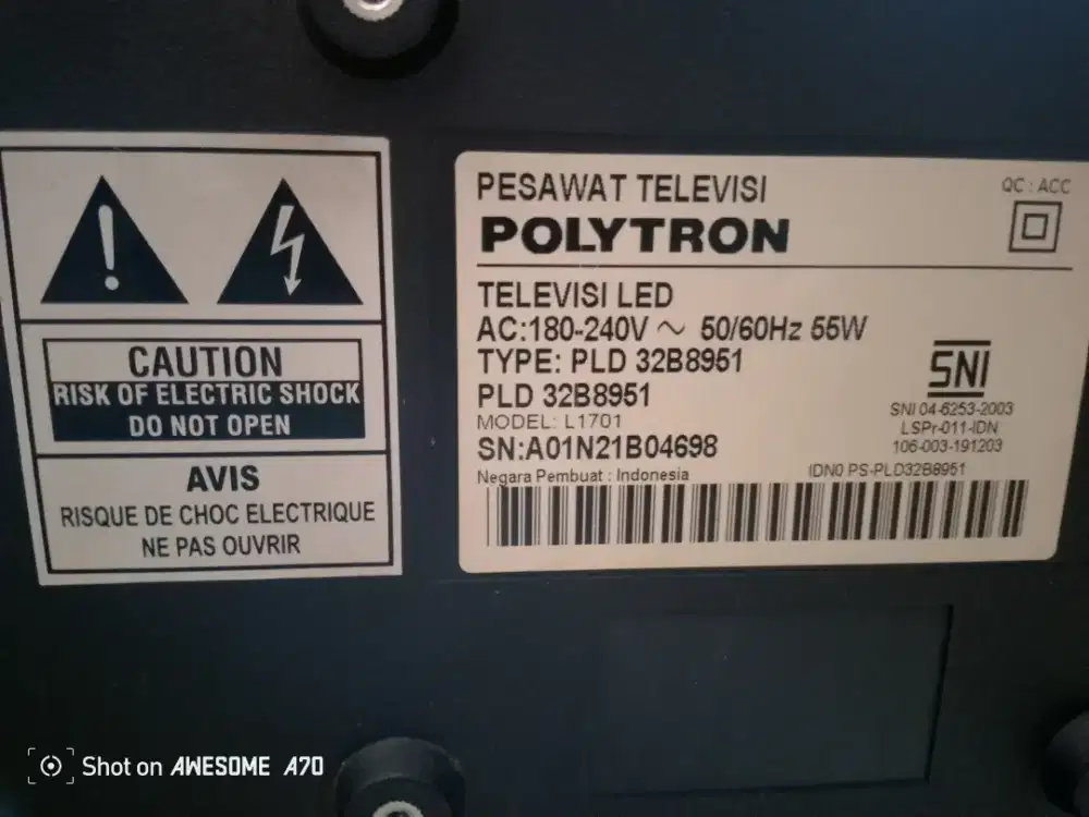 Tv LED Polytron 32 cinemaX Soundbar & Subwoofer