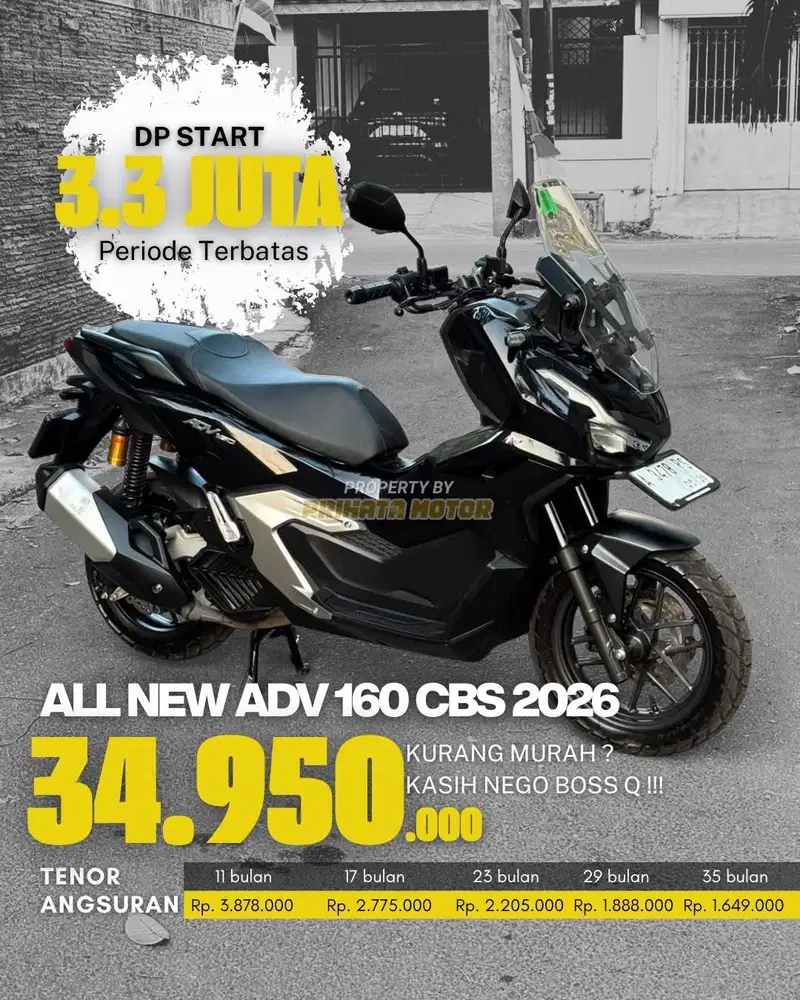 CREDIT DP MULAI 3.3 JUTAA ADV 160 CBS 2026 !!!