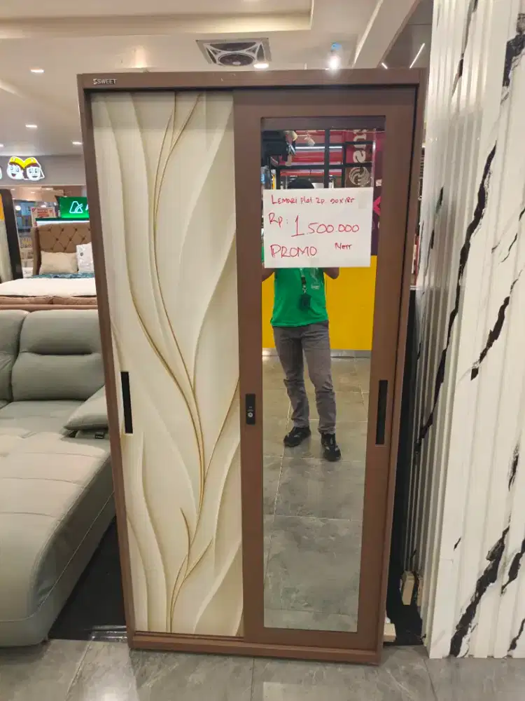 LEMARI PLAT 2 PINTU PROMO KREDIT BUNGA RINGAN