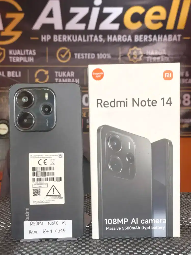 REDMI NOTE 14 RAM 8+4/256