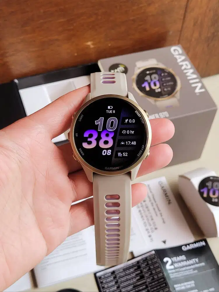 Garmin Forerunner 970 Titanium Sapphire Garansi Resmi Fullset Second