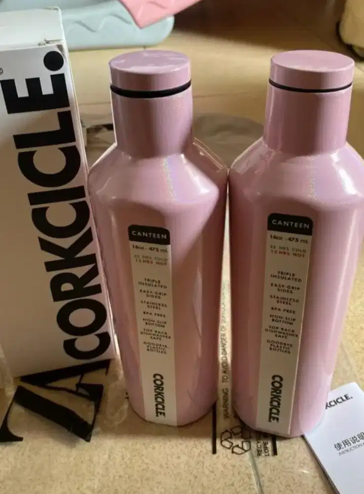 Corkcicle  Canteen 16Oz  Pink