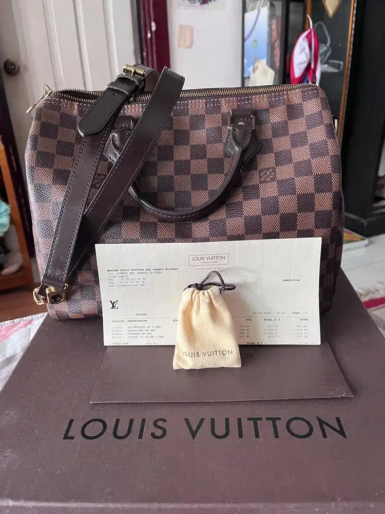 Proved tas LV speedy bandouliere damier 30