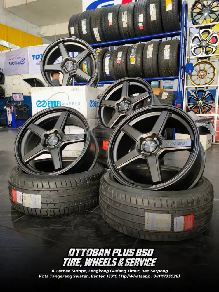 ENKEI QUASAR RING 19x8.0 PCD 5x108 ET.35 (ORIGINAL)