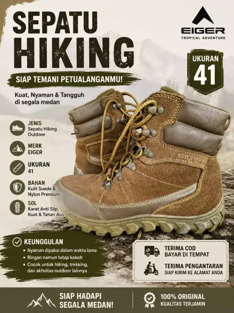 Sepatu Hiking Merk Eiger