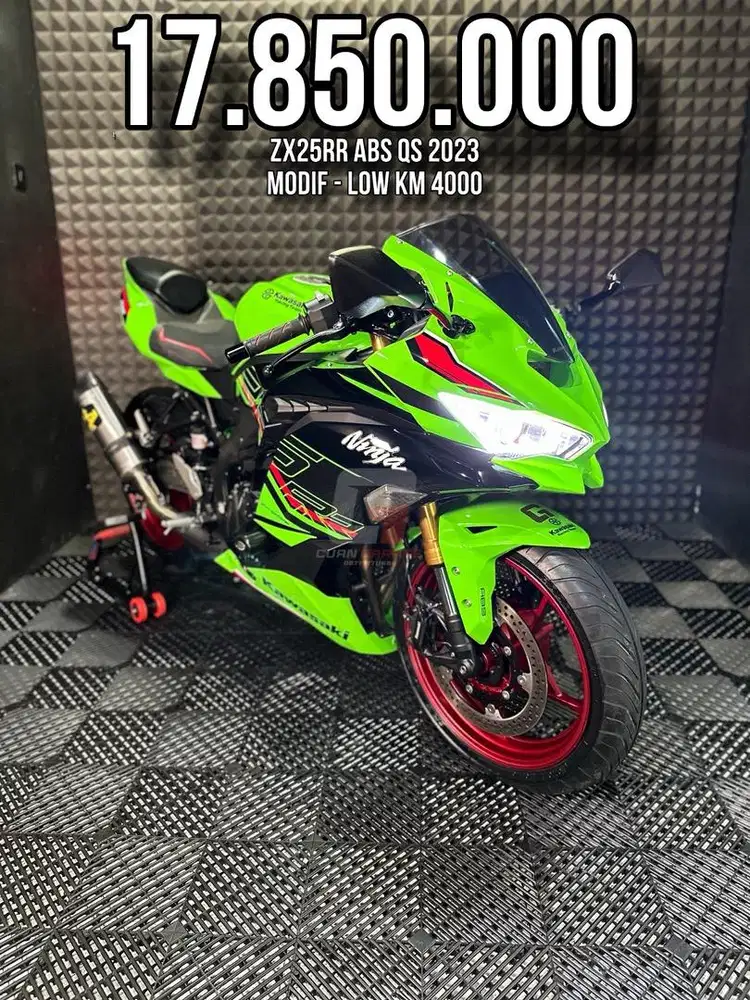 ZX25RR OR ZX 25 RR ABS QS 2023 LOW KM 4XXX MODIF RASA BRAND NEW BRO