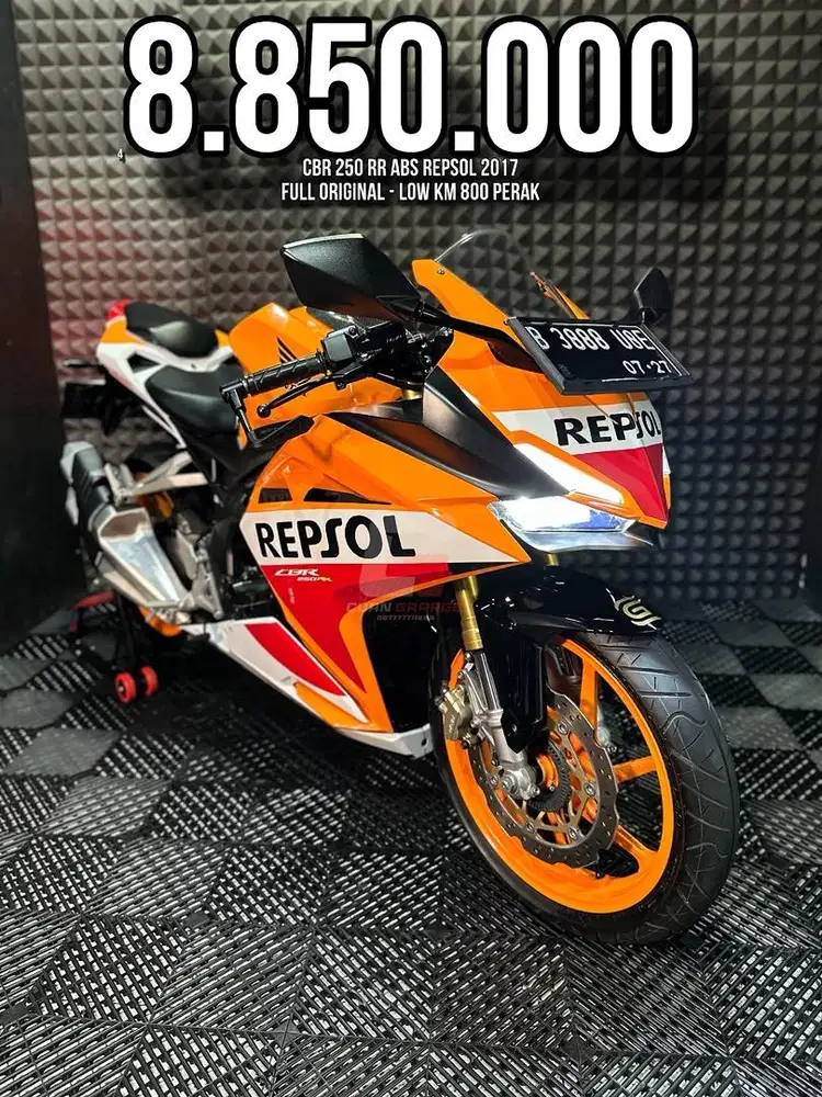 CBR 250 RR OR CBR 250RR ABS 2017 REPSOL ODO 8XX PERAK RASA BRAND NEW
