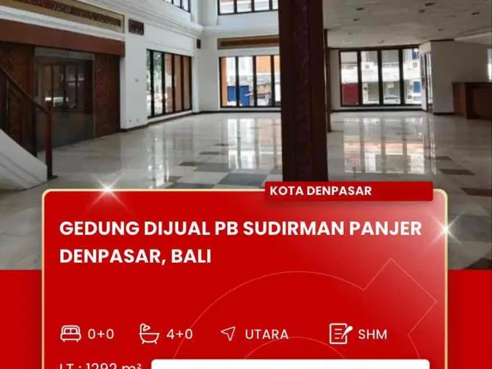 DIJUAL GEDUNG DAERAH DENPASAR BALI