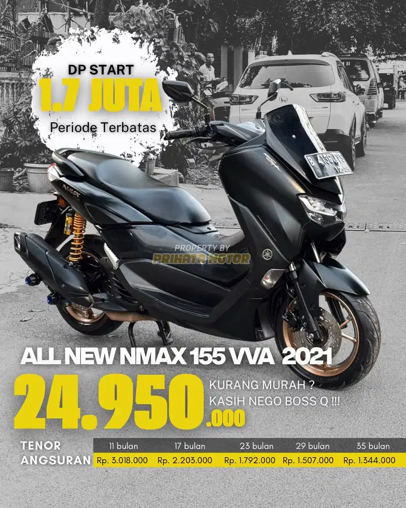 CREDIT DP MULAI 1.7 JUTAA N-MAX 155 VVA 2021 !!!