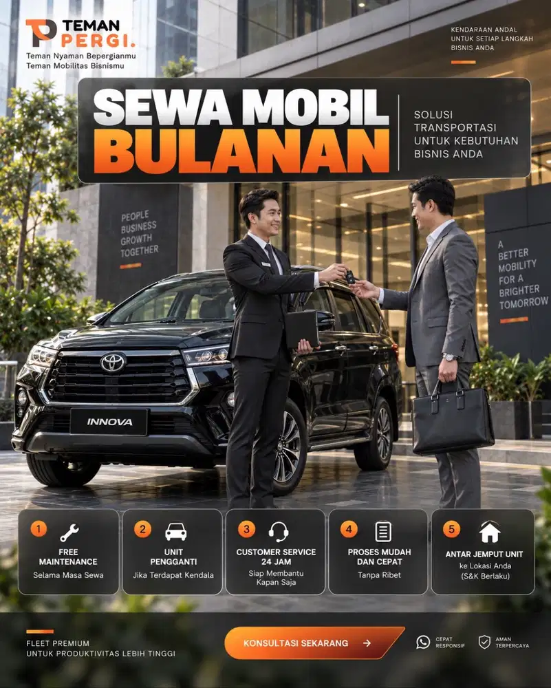 Sewa Mobil Bulanan Untuk Tim Operasional
