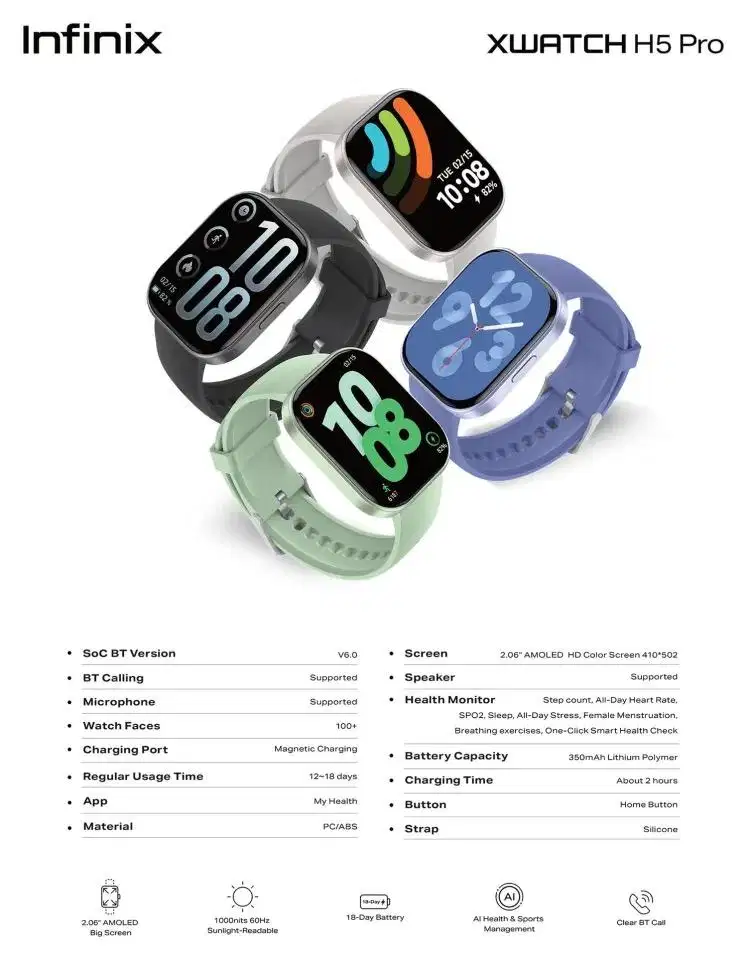 SMARTWATCH INFINIX H5 Pro