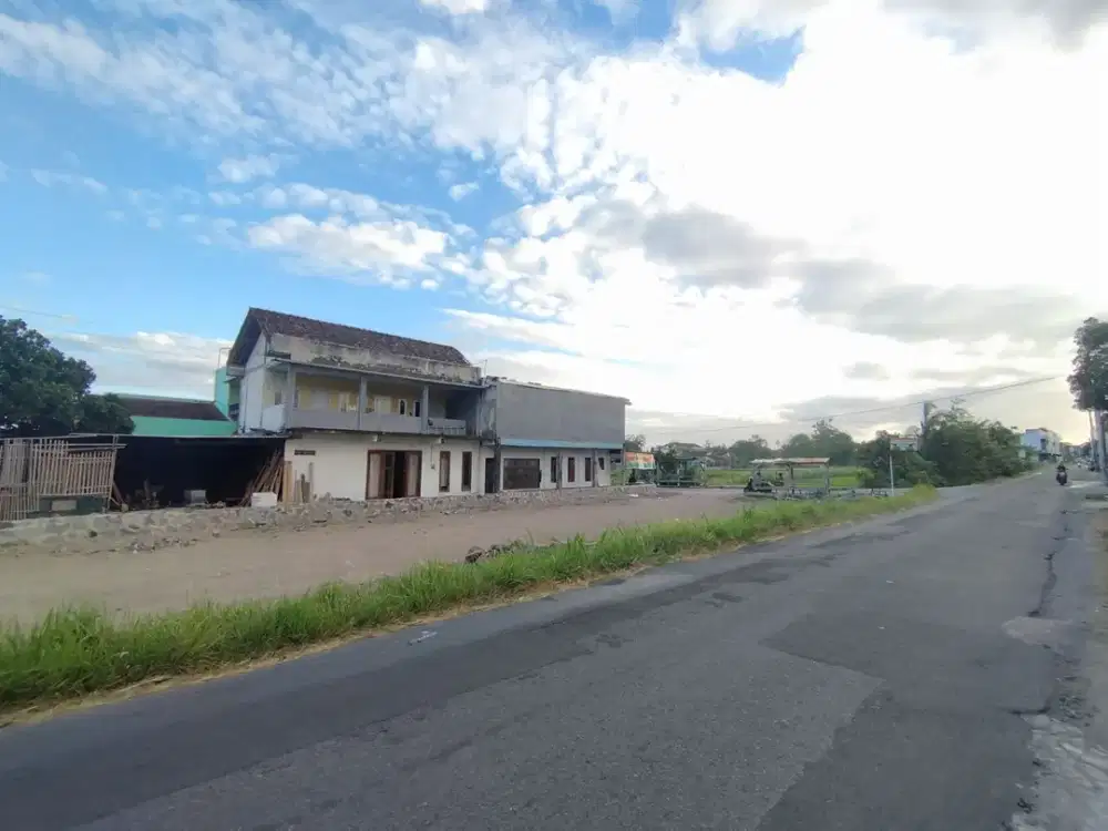JUAL BU CEPAT TANAH MURAH PINGGRI JALAN RAYA AREA MAGUWO JOGJA