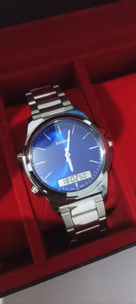 Dijual jam CASIO General MTP-VC01D-2EUDF Dress Combination Blue
