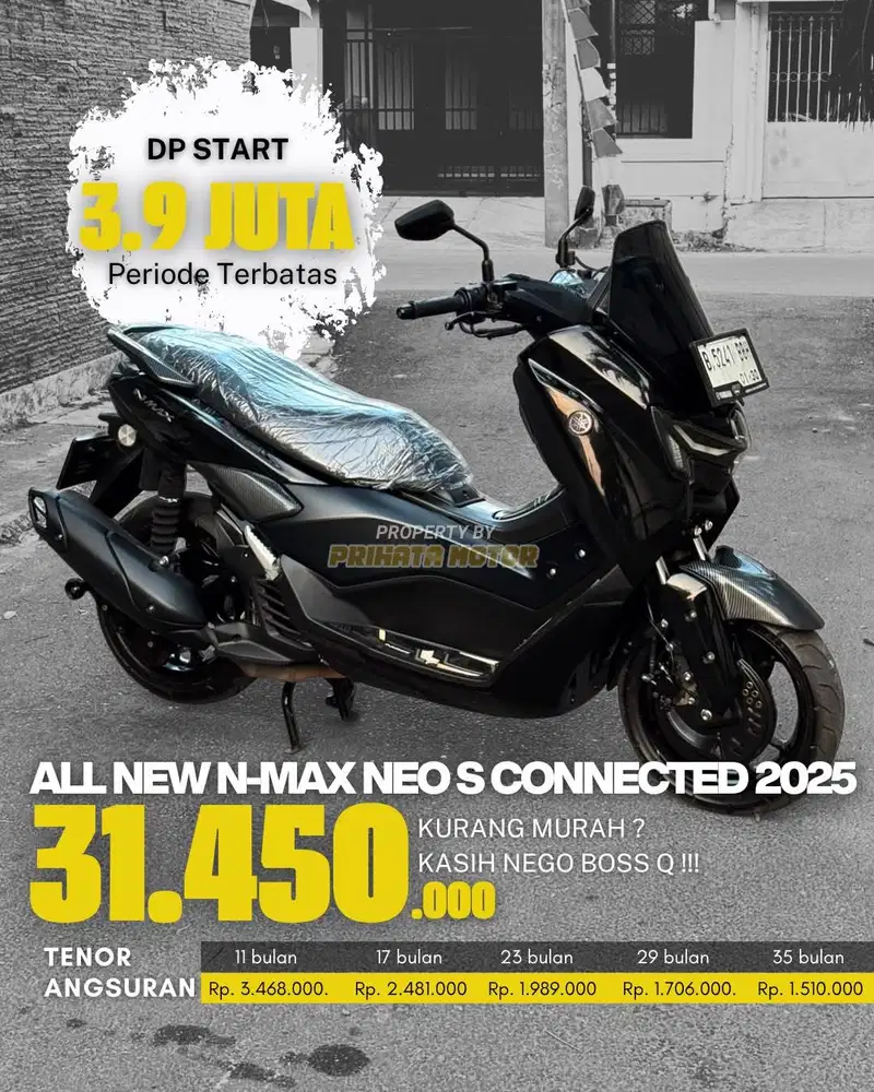 CREDIT DP MULAI 3.9 JUTAA N-MAX NEO S CONNECTED 2025 !!!