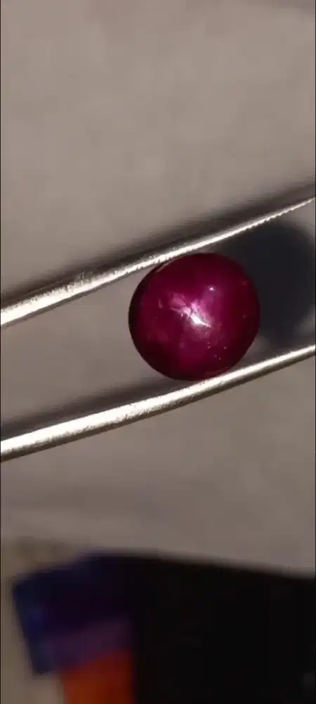 Kashmir Star Ruby 6.25 ct Unheated