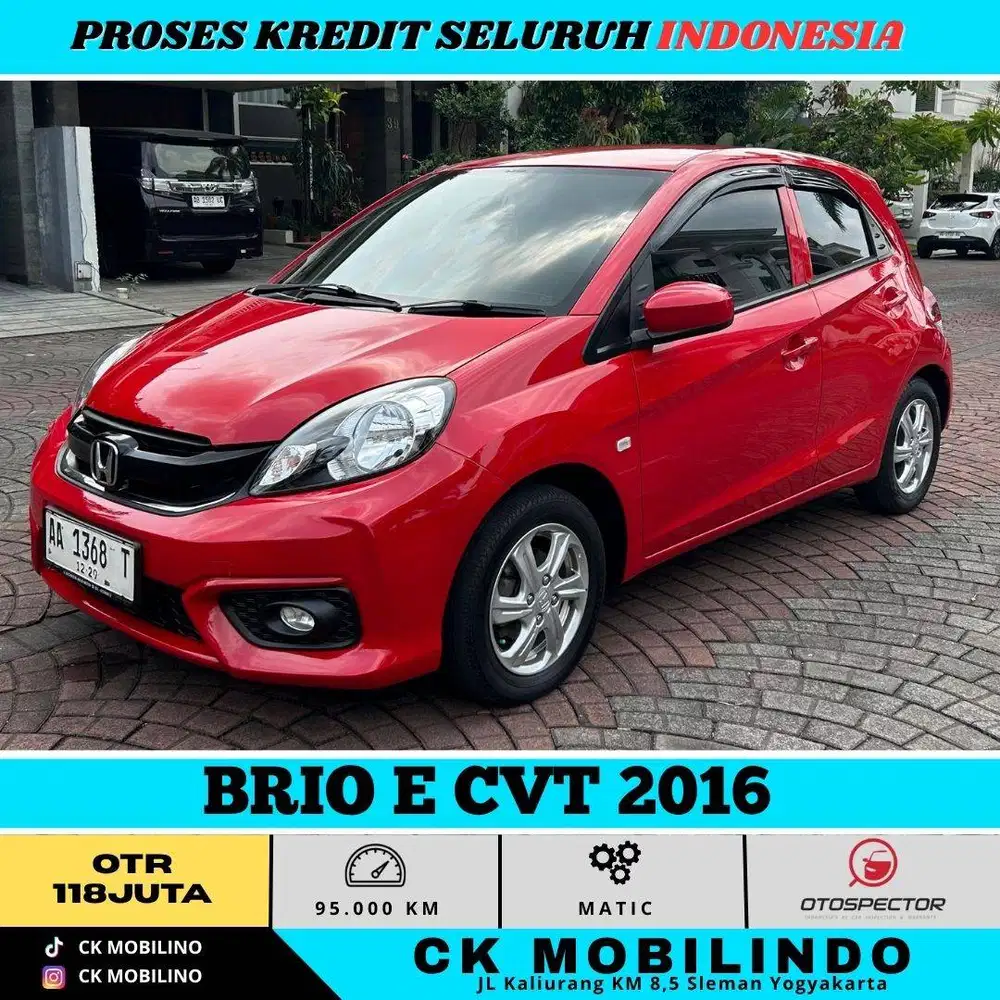 BRIO E CVT 2016 MERAH PEMAKAIAN 2017