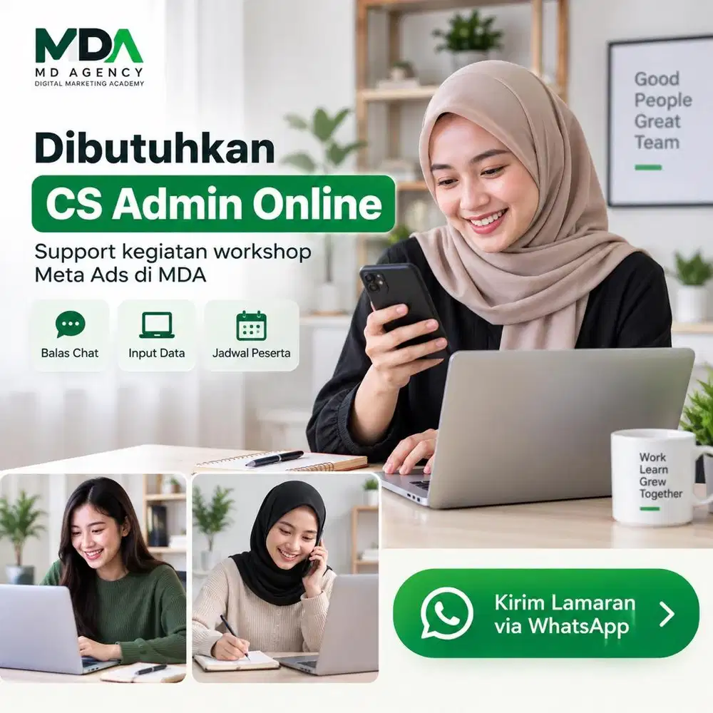 Lowongan CS Admin Online – Digital Marketing