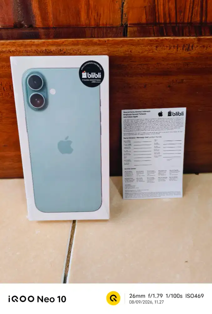 BARU 100% | Iphone 16 Plus 512GB TEAL | Garansi Resmi Blibli - SEGEL