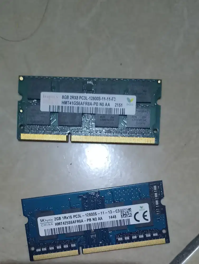JUAL RAM HYNIX DDR3L 8GB DAN 2GB 1600MHZ 12800