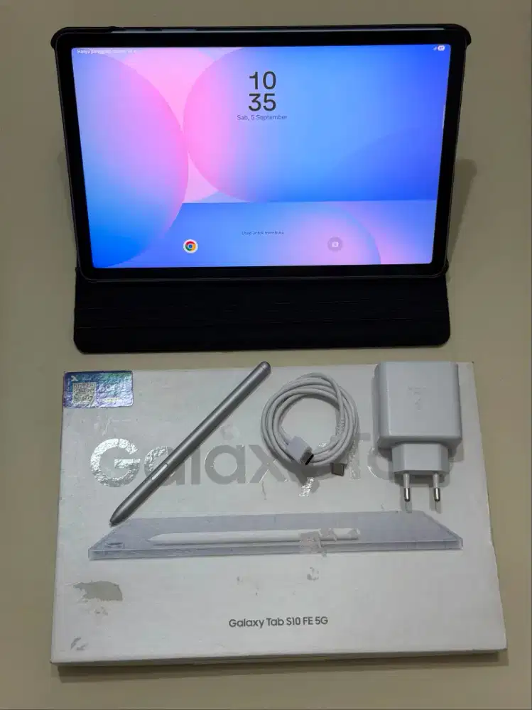 Samsung Tab S10 FE 5G 8/128 - Wifi + Cell - Blue - Resmi Indo