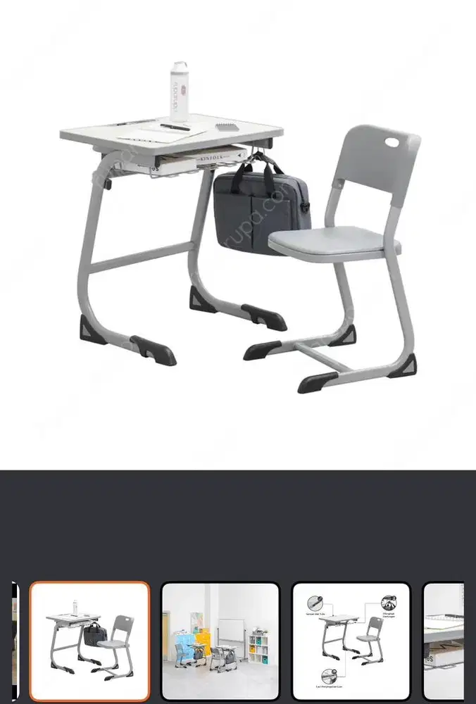 Satu set meja kursi sekolah