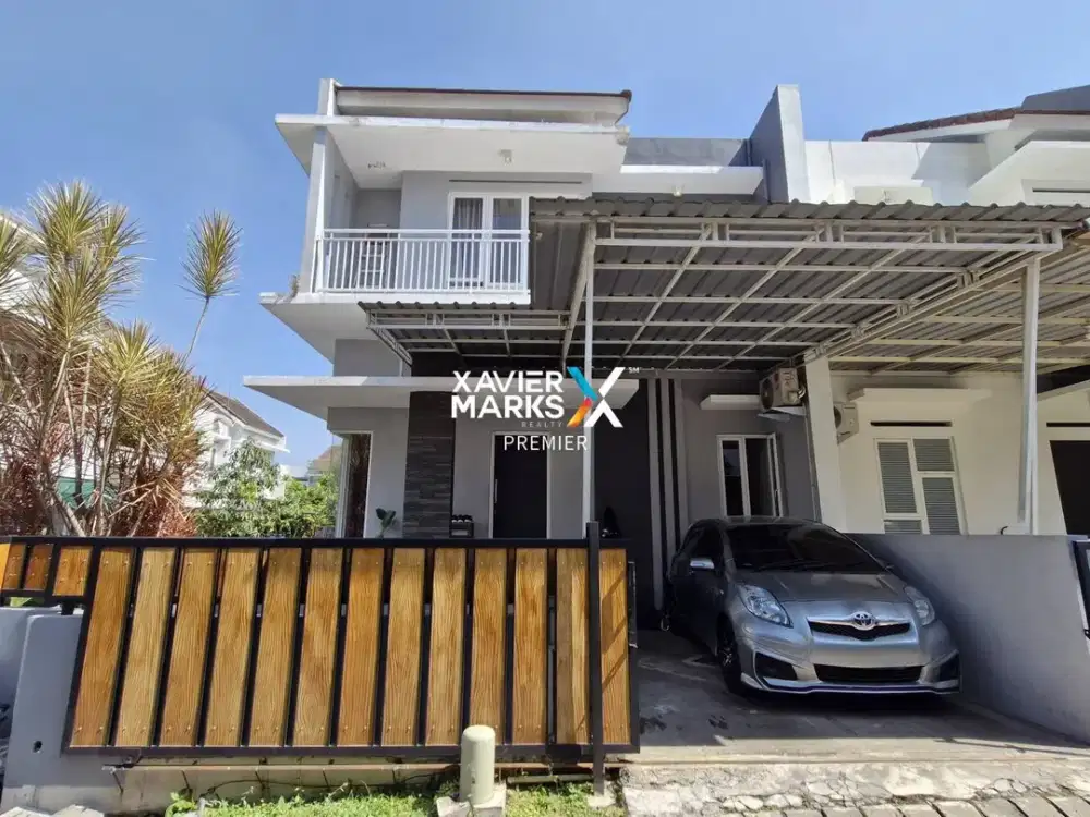 DIJUAL Rumah Modern 2Lt Ada Laundry Room dan Taman Siap Huni Lingkungan Aman Dg One Gate System Selangkah ke Raya Suhat dan UB di JL Ikan Gurami
