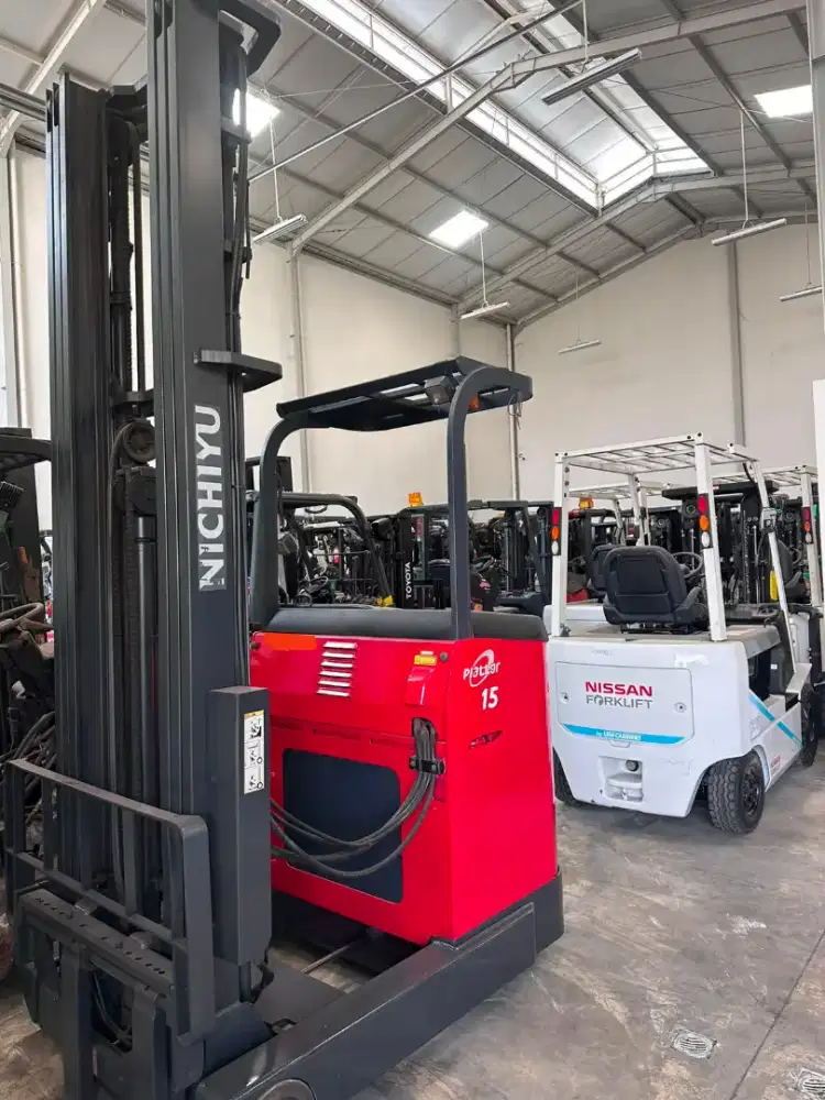 Reachtruck Forklift Battery Nichiyu japan 1,5 ton 2018 siap kerja