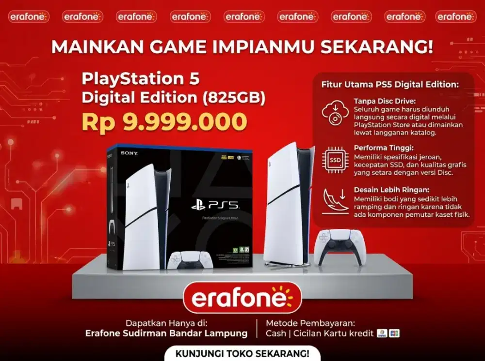 PlayStation 5 slim digital Barang Langka Stok tidak banyak
