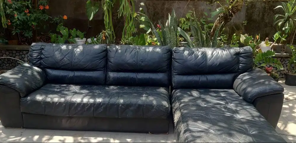 Sofa Cellini Sofa Genuine Kulit Ola L shape deluxe