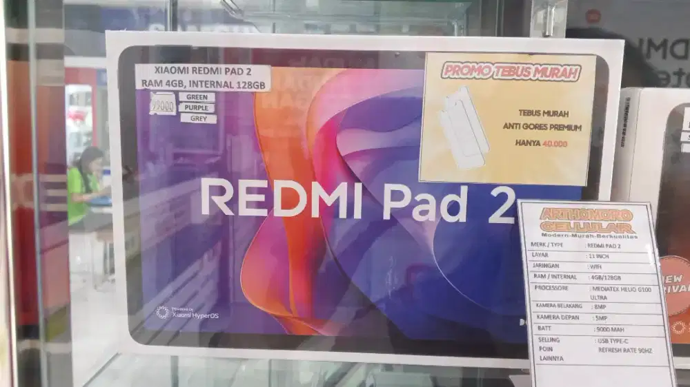 REDMI PAD 2 RAM 4/128 , Uk 11 inc ( WIFI ONLY )