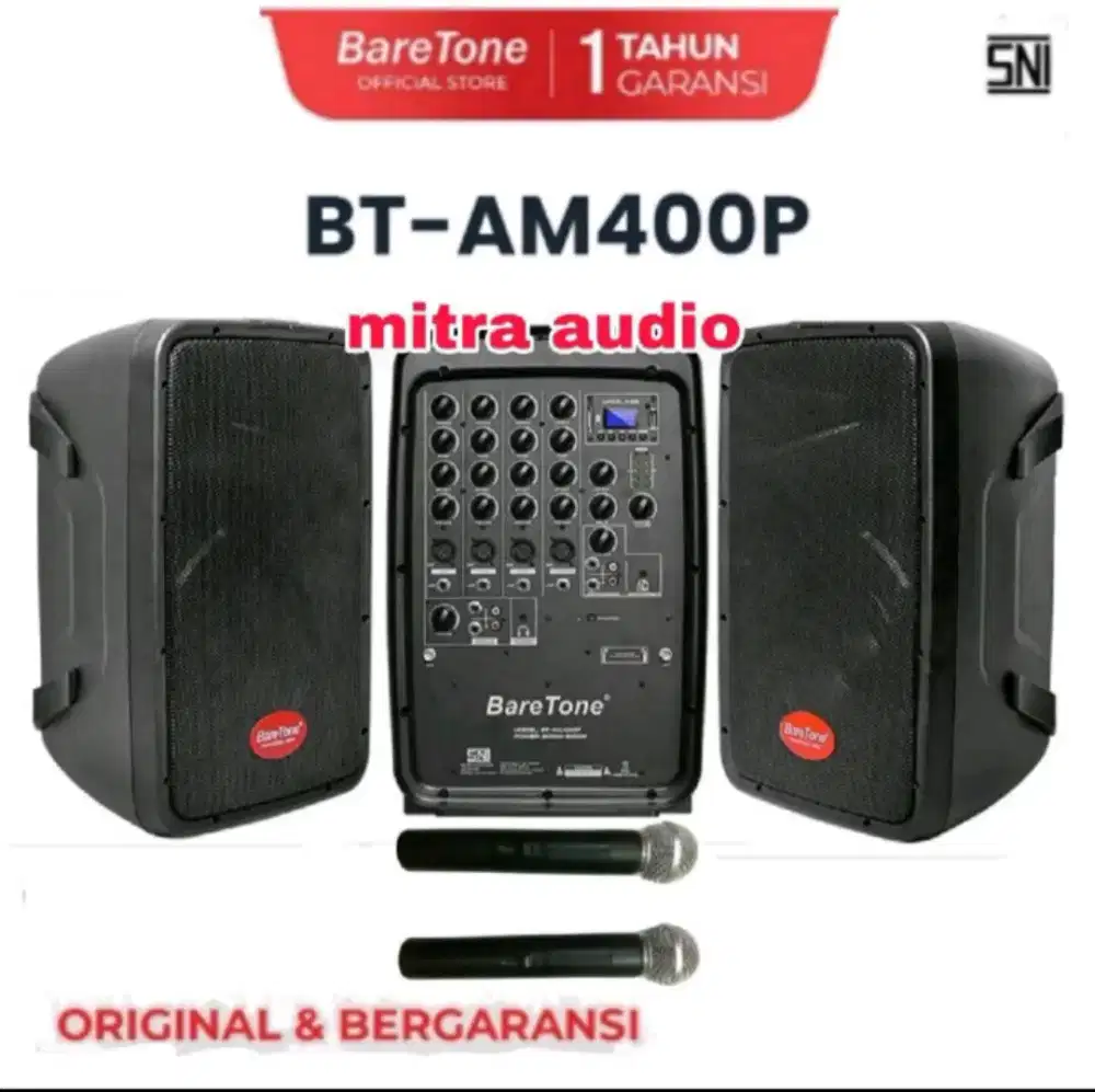 Speaker aktif 8 inch baretone am400p bluetooth