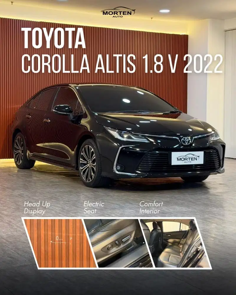 [KM 56rb] Toyota Corolla Altis 1.8 V 2022, Hitam