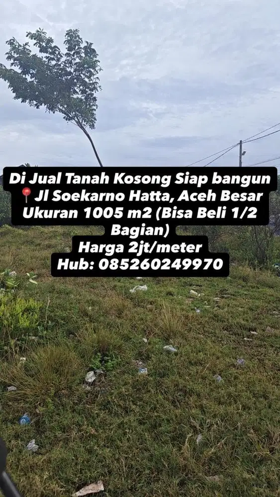 Dijual Cepat Tanah Kosong Siap Bangun