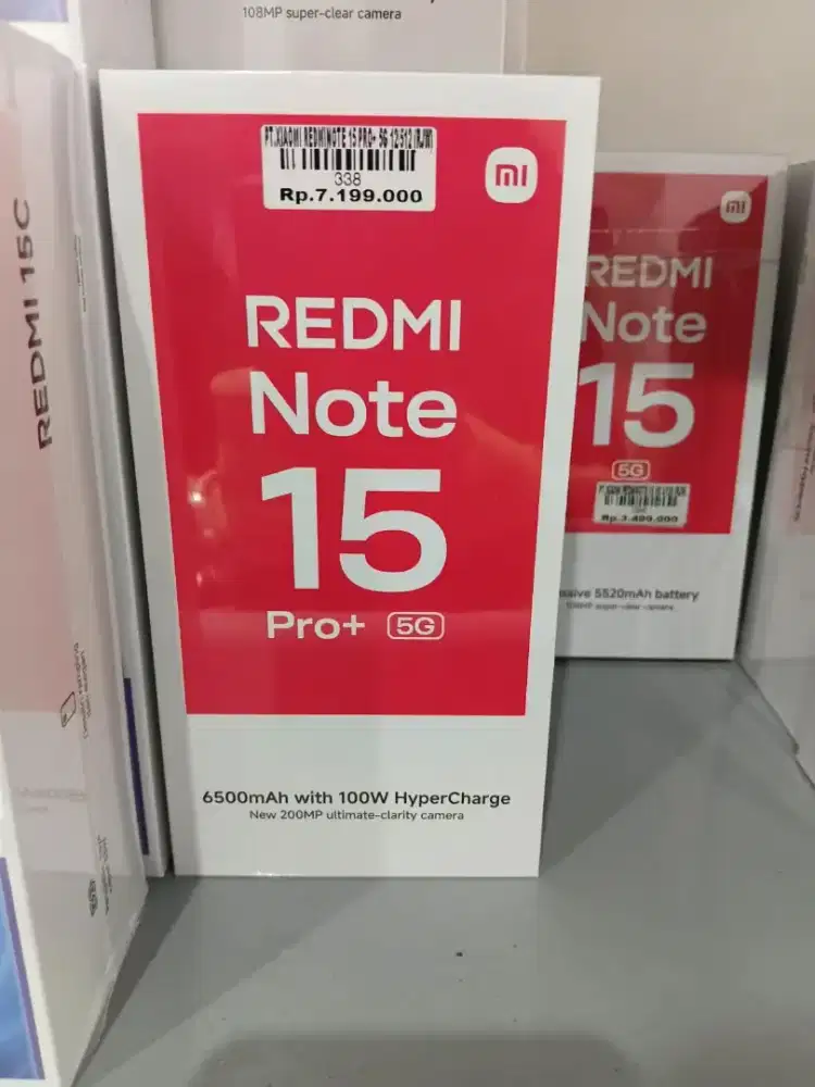 Xiaomi redmi note 15 pro+ 5g ready stok di toko Atlantis