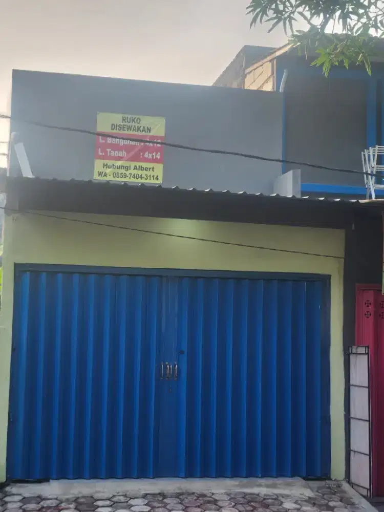 Rumah toko disewakan