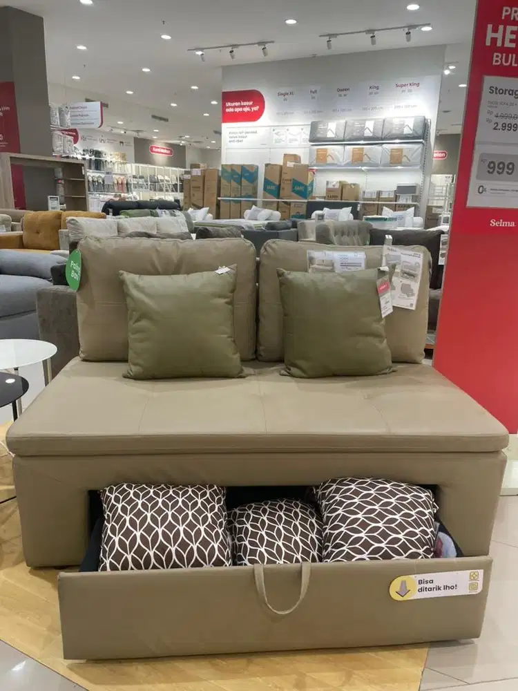 SOFA STORAGE 2 SEATER