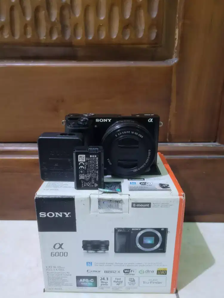 SONY a6000 kit FULLSET MULUS!! SC 12rb RENDAH!! MURAH!!