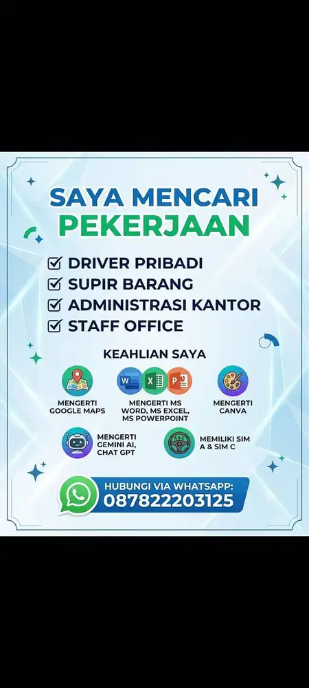 Juragan yang butuh Supir, Bisa yuk