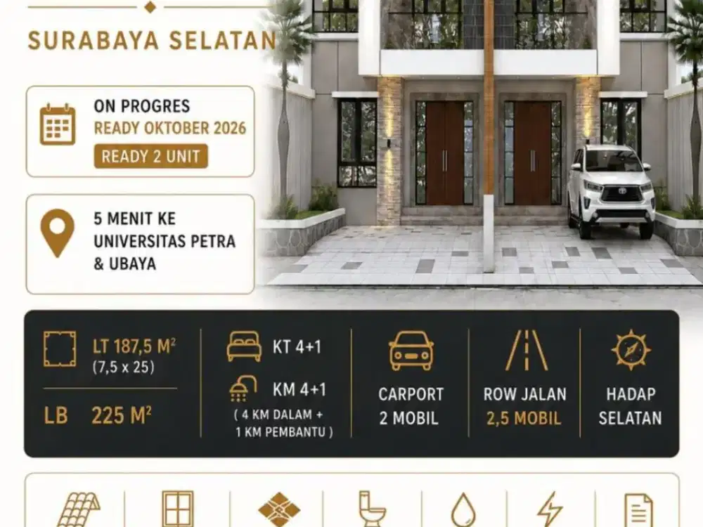 Jemursari Minimalis dekat A Yani dan Pusat Kota Surabaya