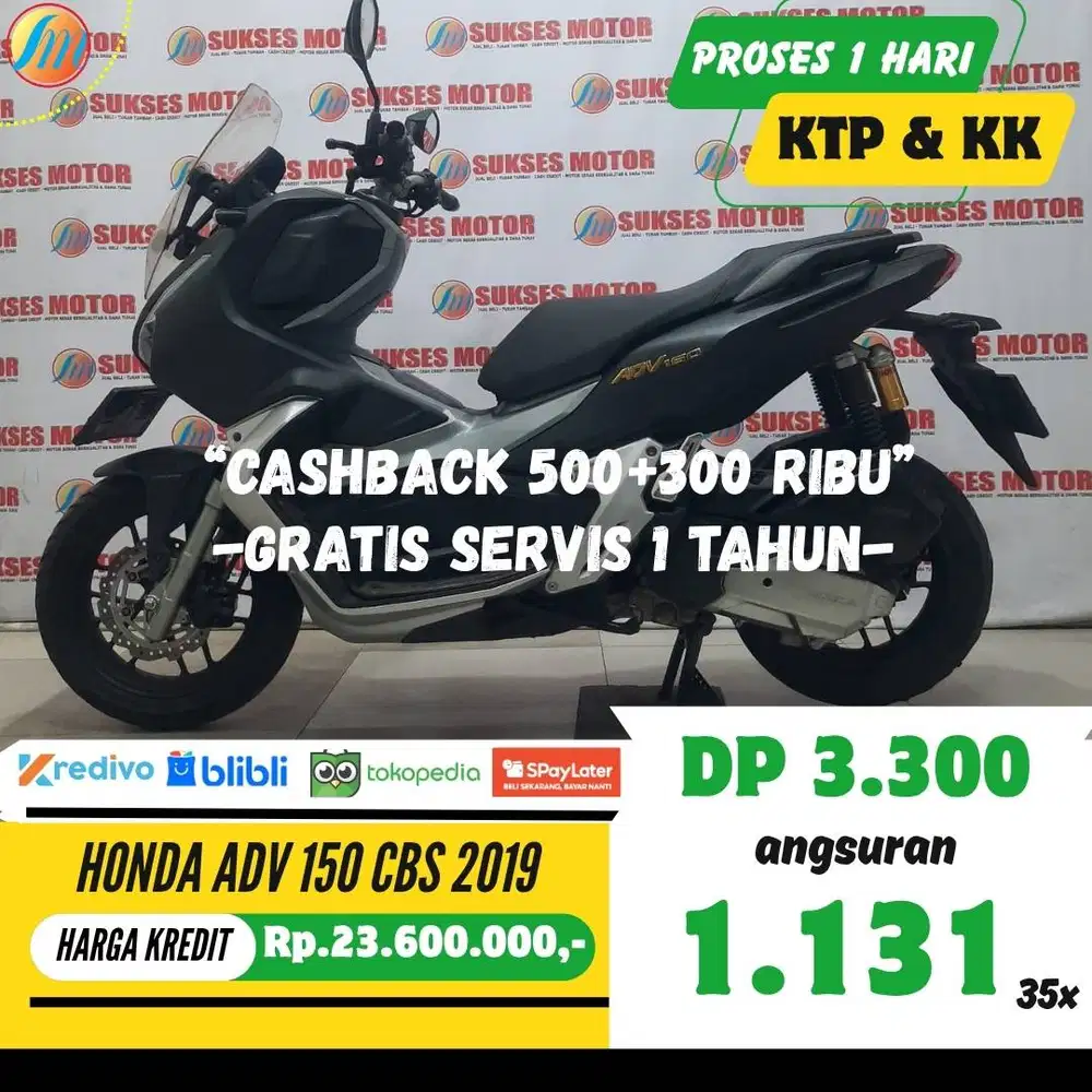 HONDA ADV 150 CBS 2019 PAJAK ON CASH/KREDIT/ TUKAR TAMBAH BERGARANSI