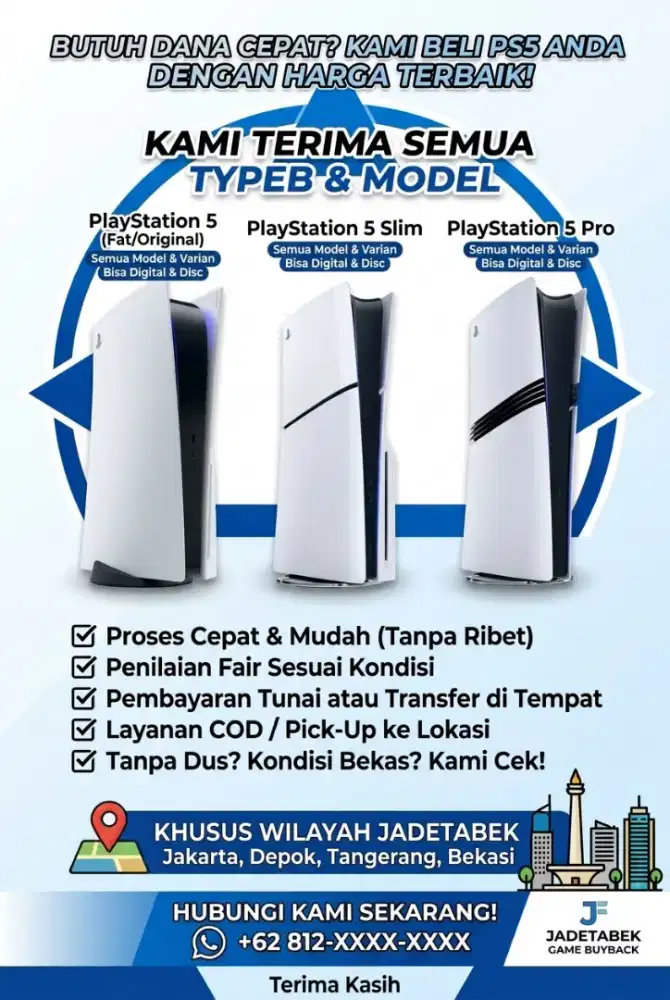 Dibeli PS5 semua type dan model dengan harga Terbaik