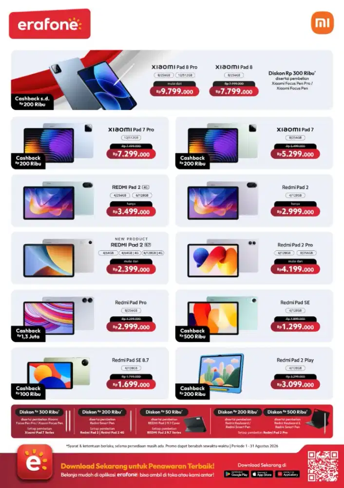 Cicilan/ credit pad xiaomi