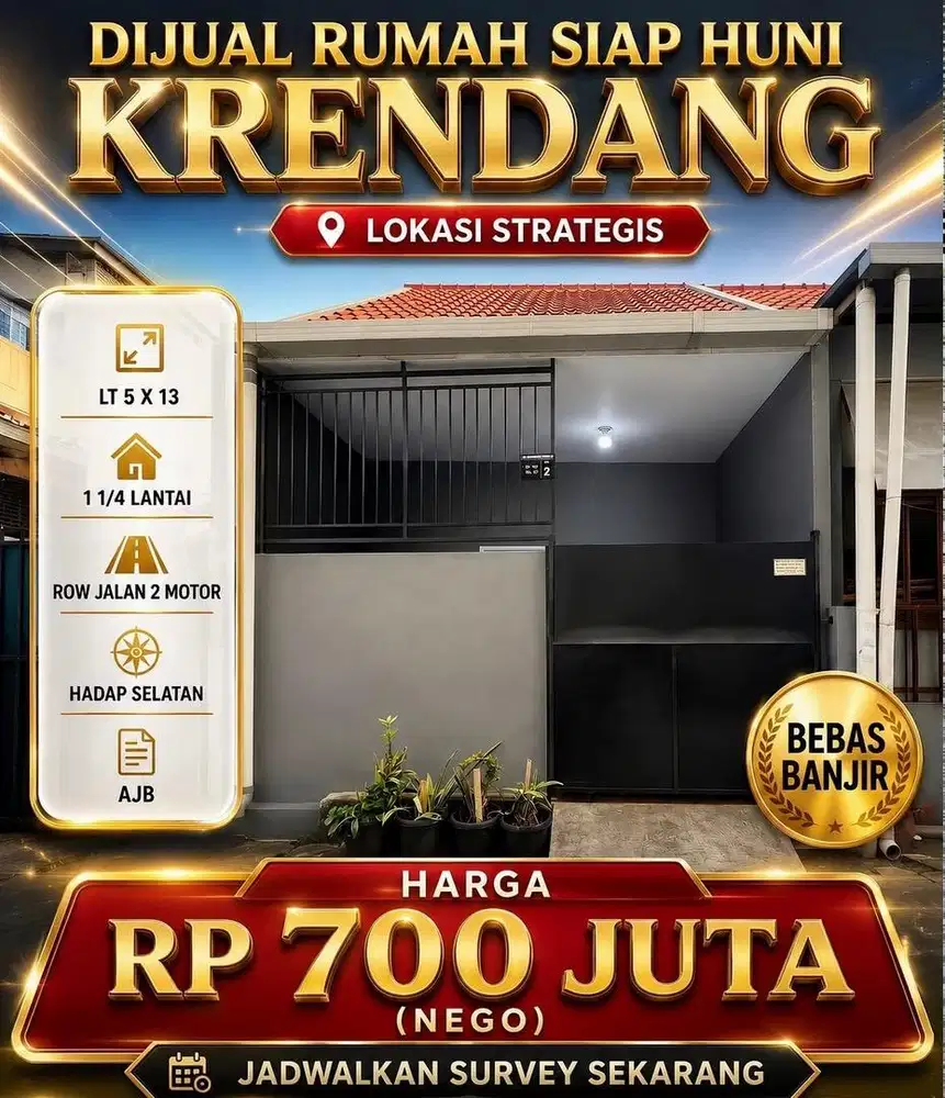 DIJUAL RUMAH MURAH KRENDANG TIMUR JEMBATAN LIMA TAMBORA