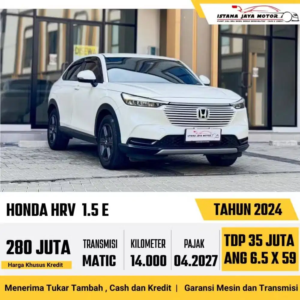 Honda HRV E CVT th 2024 #KM 14 RB