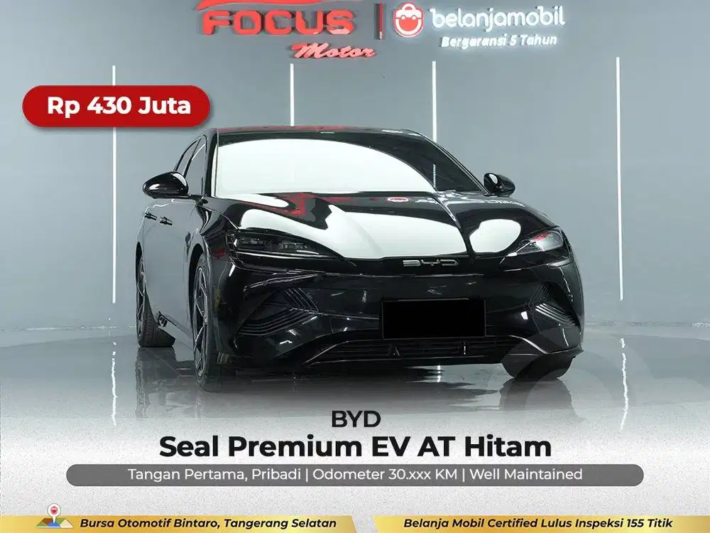 [ GARANSI 5TH ] BYD Seal Premium EV AT Hitam 2023/2024/2025